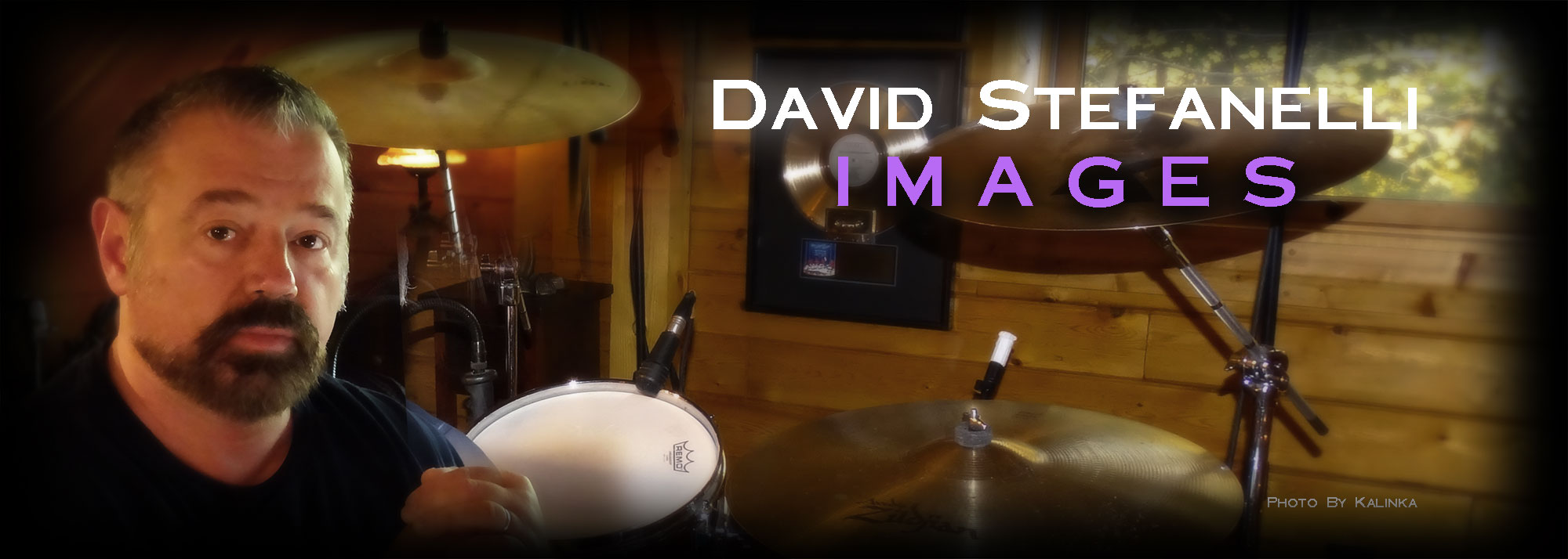 Images of drummer, percussionist, guitarist, and producer, David Stefanelli.